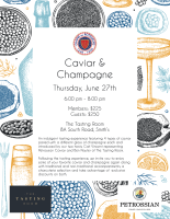 Caviar and Champagne Tasting